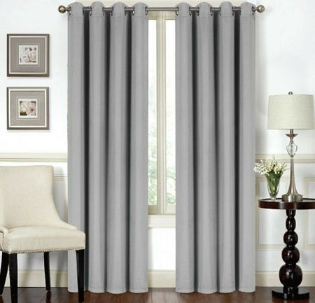 Import Hellas Verdunkelung Mit Bleistiftfalten Grau 270x270cm