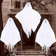 Set 3 Fantome Decorative Halloween Zola 55 X 75 Cm Agățate Albe