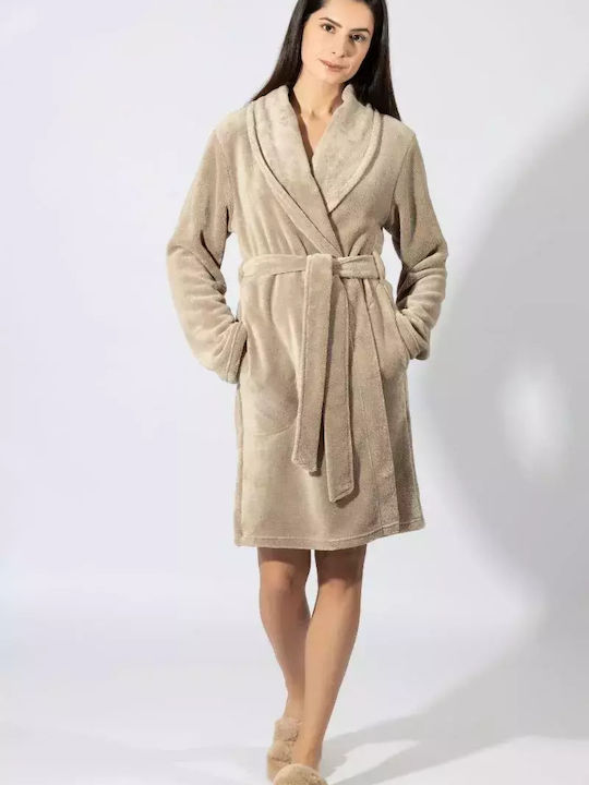 Harmony Winter Women's Robe Beige
