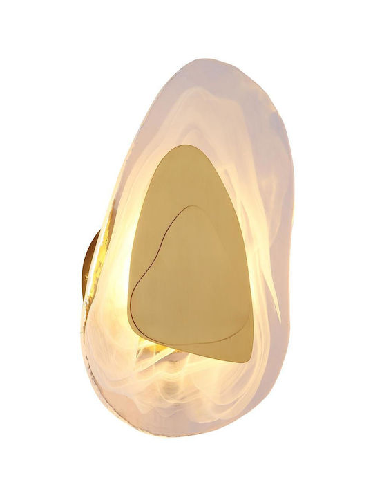 Globo Lighting Φωτιστικό Τοίχου με Ενσωματωμένο LED και Θερμό Λευκό Φως Διάφανο 20.5x32εκ.