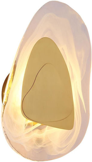 Globo Lighting Lamp Wall with Integrated LED and Warm White Light Transparent 20.5x32cm