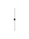 VenCore Modern Lamp Wall with Integrated LED and Adjustable White Light Black