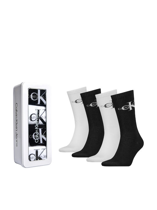 Calvin Klein Ανδρικές Κάλτσες White-black 4Pack