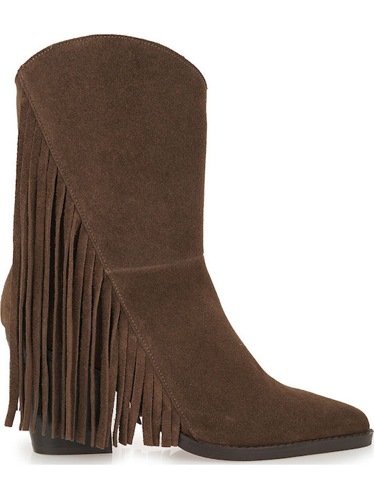 Tsakiris Mallas Wildleder Damenstiefel mit hohe...