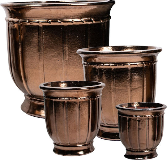 Ghiveci Ceramică Bronz