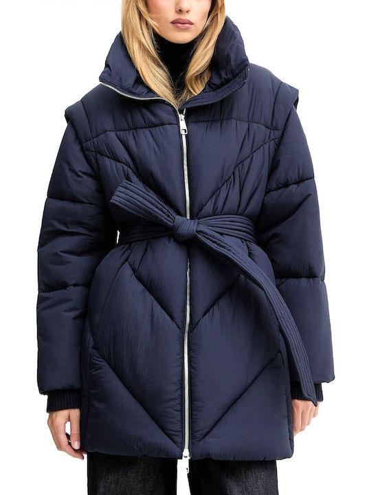 Boss Damen Puffer Jacke für Winter Dark Blue