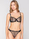 Balconette Balconette Bra without Padding Underwire Black