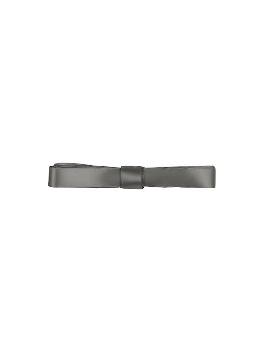 Bergal Saddle Dark Gray Laces 1 Meter Length 15 Mm Wide Satin Shoelaces