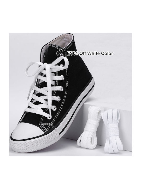 Връзки За Обувки Sneakers Естествено Бели 120см