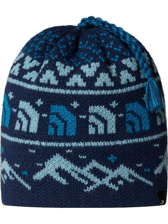 Cabin Beanie Unisex Σκούφος Πλεκτός σε Μπλε χρώμα