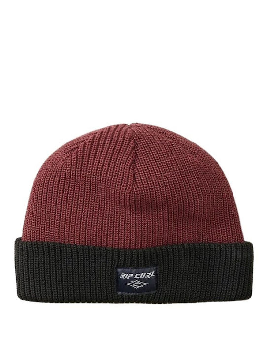 Beanie Unisex Σκούφος Πλεκτός σε Κόκκινο χρώμα