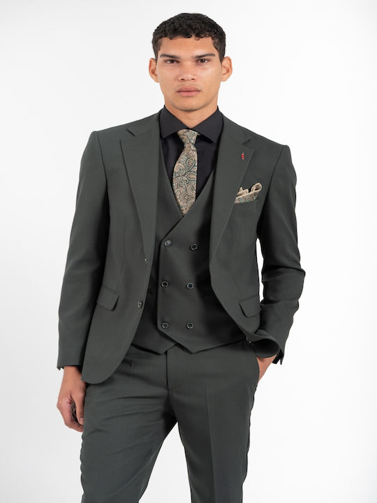 Vittorio Artist Men's Suit Λaδi-olive