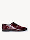 Μπορντό Oxford Loafers Λουστρίνι Δέσιμο Κορδόνια