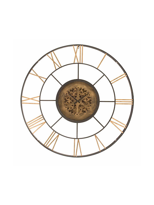 Artekko Wall Clock Metallic Black Ø142cm