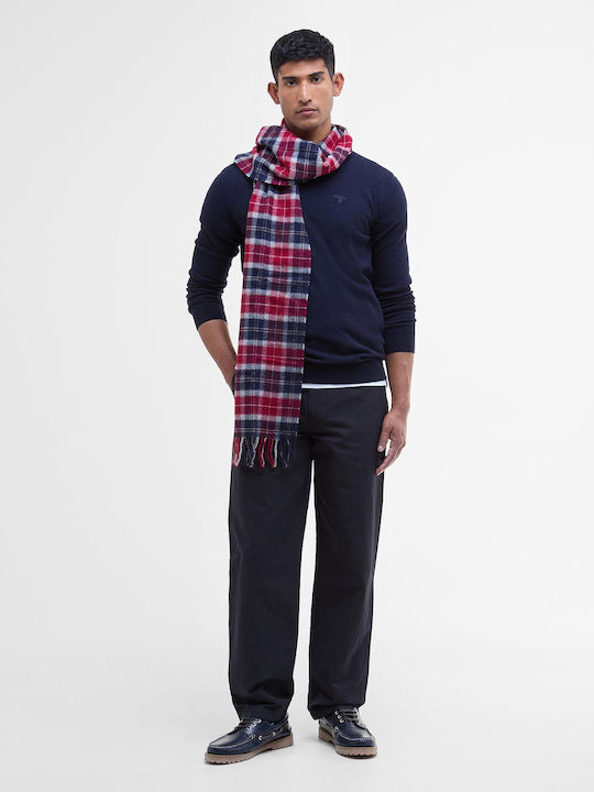 Barbour Lambswool Мъжки шал Вълна Син