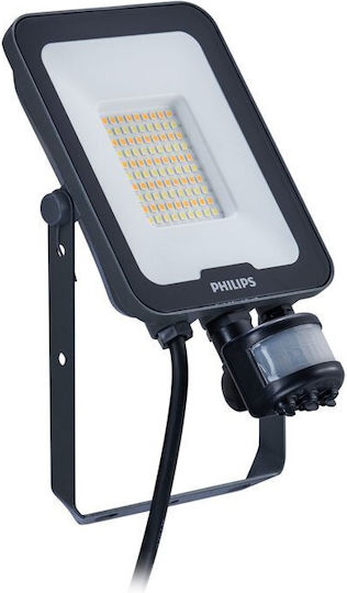 Philips Водоустойчив LED Прожектор 30W с Motion Sensor IP65