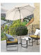 Umbrella Floor Round Metal Beige D1.6m