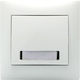 White Illuminated Label Button Domus