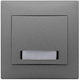 Anthracite Illuminated Label Button Domus