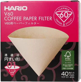 Hario V60 01 Coffee Paper Filter 40pcs