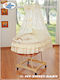 My Sweet Baby Straw Moses Basket with Ecru Stand