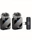 BY151 Wireless Microfon Πέτου, Clip On pentru Vocale