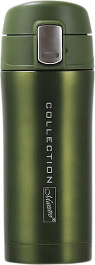 Maestro Ποτήρι Θερμός Ανοξείδωτο / Πλαστικό 320ml Green