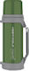 Maestro Μπουκάλι Θερμός Ανοξείδωτο / Πλαστικό 1.5lt Green με Λαβή