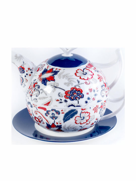 Madras One Person Teapot Porcelain White 600ml