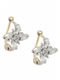 Mertzios.gr Earrings Hoops made of Gold 14K with Stones