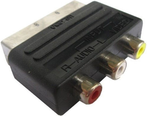 Convertor Scart masculin în RCA masculin 1buc 70008811