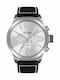 TW Steel Herrenuhr Batterie mit Schwarz Lederarmband