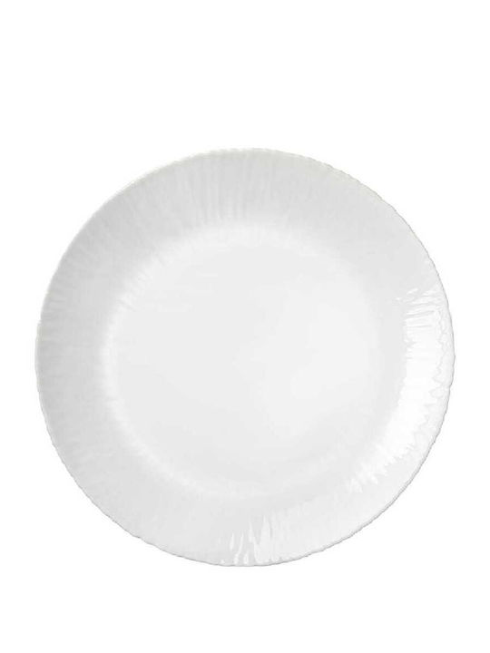 Bormioli Rocco Πιάτο Ρηχό Λευκό με Διάμετρο 21.5cm 6τμχ