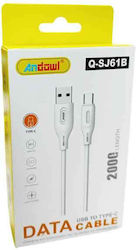 Andowl Qsj61b USB 2.0 USB-C male - USB-A 2m (Q-SJ61B) Andowl Qsj61b USB 2.0 USB-C male - USB-A 2m (Q-SJ61B)