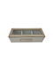 Uncle George Wooden White Tea Box with Lid 9x7x24cm 1 Piece