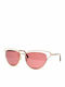 Oliver Peoples Γυναικεία Γυαλιά Ηλίου με Χρυσό Μεταλλικό Σκελετό και Ροζ Φακό OV1187S 503775