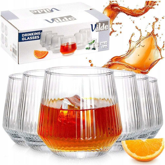Vilde Set of Glasses Water made of Glass 350ml 6pcs