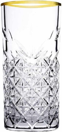Pasabahce Set of Glasses Water / Cocktail/Drinking made of Glass in Gold Color 12pcs