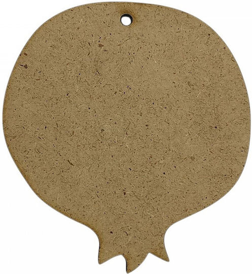 Wooden Pomegranate Hanging 4mm Thick for Handmade Garlands & Diy 8cm 2pcs