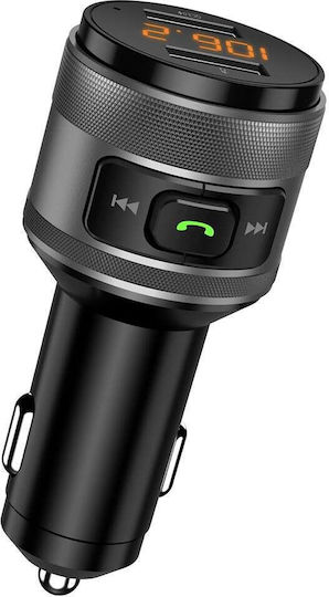 Techsuit FM-Transmitter Volttune MFM1 Dual-USB QC3.0 MP3-Player Funktion Bluetooth Schwarz