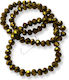 Perlen Glas Ronde Gold 6mm 4 Stück