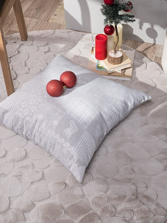 Teoran Christmas Decorative Square Pillowcase Gray 65x65cm