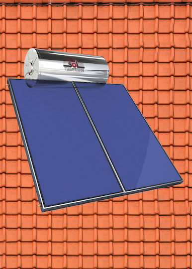 SOL-Violaris Încălzitor solar de apă 200lt Sticlă Energie Triplă 3 m² Țiglă de acoperiș Selectiv