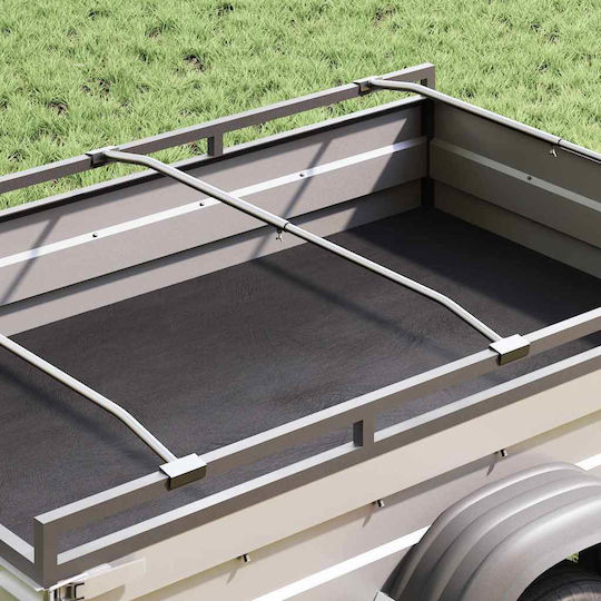Vidaxl Passende Flache Teppichbefestigungen 4 Stück Silber 100-145 cm