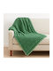 ForHome Κουβέρτα Fleece Μονή 160x220εκ. Πράσινη