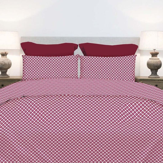 Astron Italy Σετ Μαξιλαροθήκες Redwine 52x72εκ.