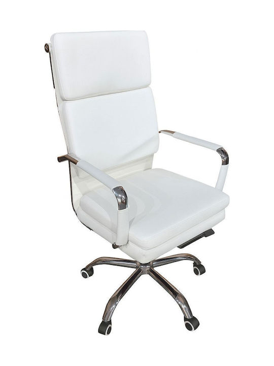 Polihome Twinport Office Chair with Recline and Adjustable Arms White