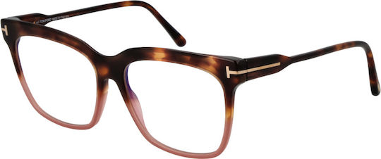 Tom Ford Optical Frame Ft5768-b 055 54 Blue Filter