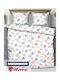 Heinner Duvet Cover Set Cotton Double with 2 Pillowcases & 1 Sheet 200x230 Linden