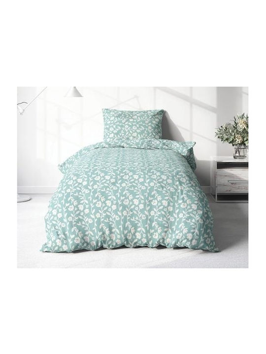 Vanora Bettbezug-Set Baumwolle Doppelbett mit 2 Kissenbezügen & 1 Bettlaken 200x220 Nova